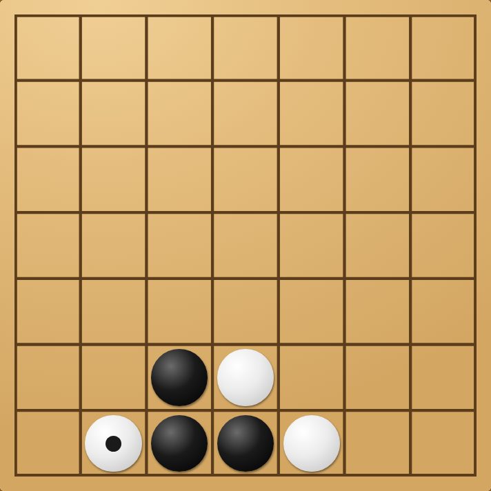 A game of Drop Four in progress