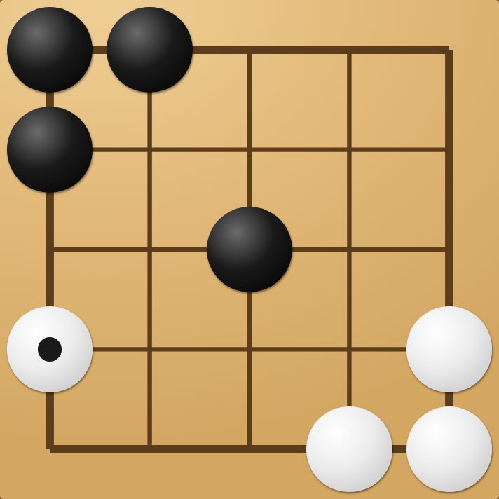 A game of Square Four in progress
